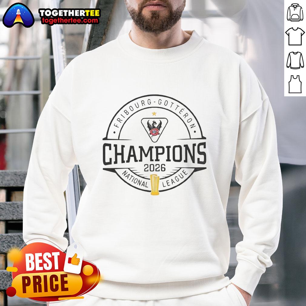 Good HC Fribourg-Gottéron Schweizer Meister 2026 National League Champions T-Shirt - Image 5