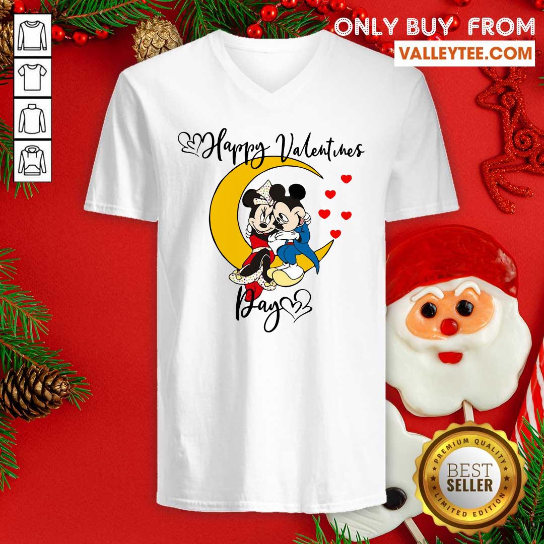 Sweet Mickey Mouse And Minnie Mouse Happy Valentines Day Valentines Day Shirt - Image 5