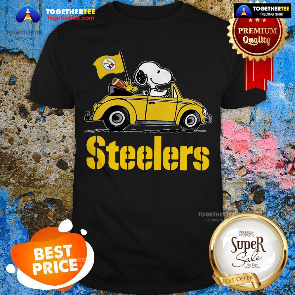 Official Snoopy Driving Volkswagen Pittsburgh Steelers Shirt