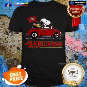 Official Snoopy Driving Volkswagen San Francisco 49ers Shirt