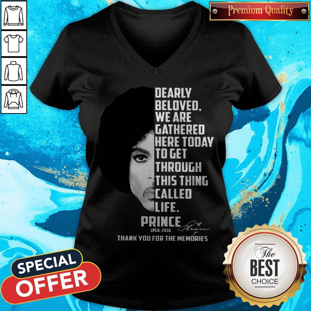 Dearly Beloved We Are Gathered Here Today To Get Through This Thing Called Life Prince 1958-2016 Shirt - Image 3
