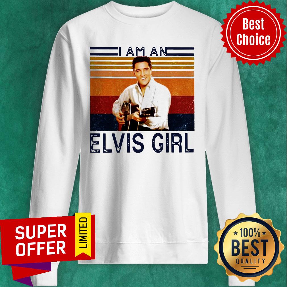 I Am An Elvis Girl Guitar Vintage Shirt - Image 4