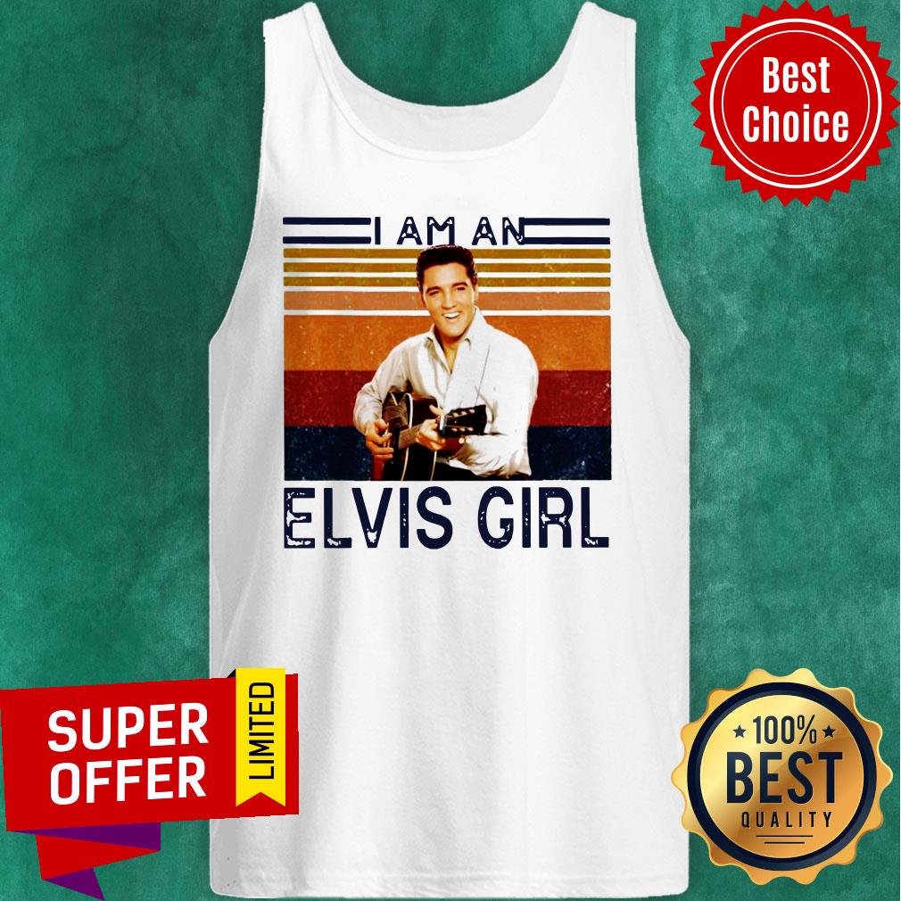 I Am An Elvis Girl Guitar Vintage Shirt - Image 3