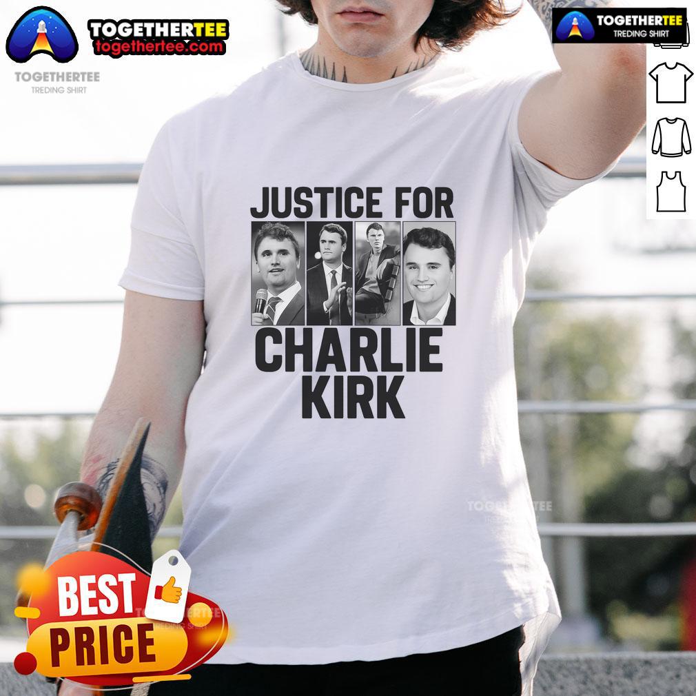 Hot Charlie Kirk Memorial RIP Justice For Charlie Tribute T-Shirt