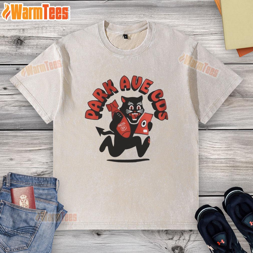 Premium Black Cat Park Ave Cos T-Shirt - Image 6