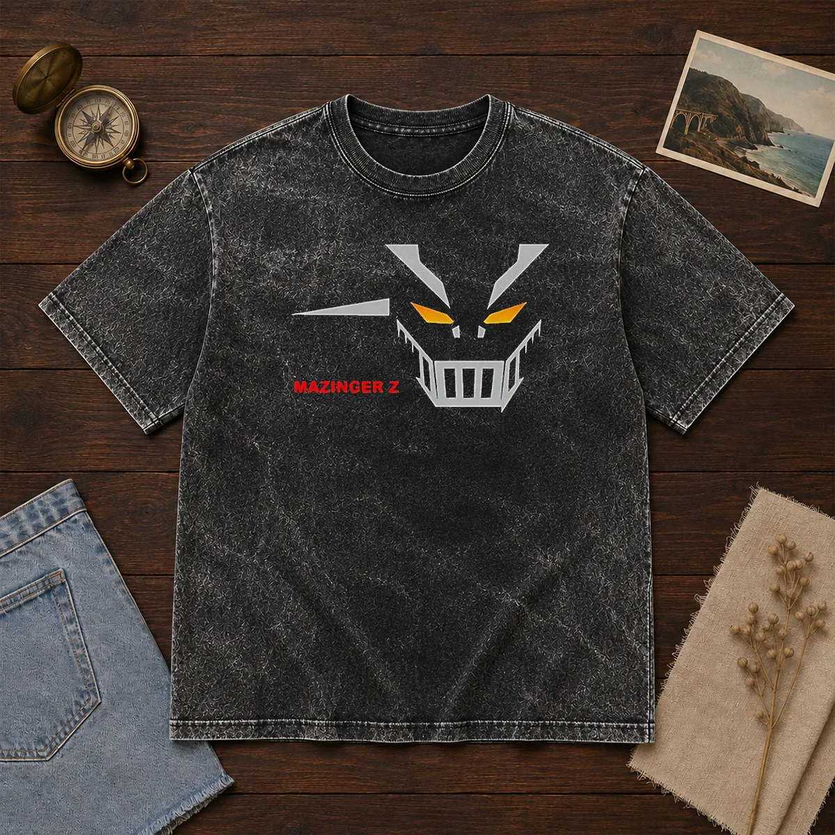 Awesome Mazinger Z Robot Face Logo Shirt - Image 8