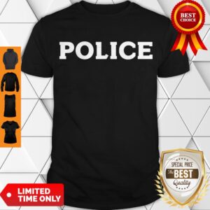 DIY Police Officer Cop Policeman Halloween Party Costume Tee Shirt