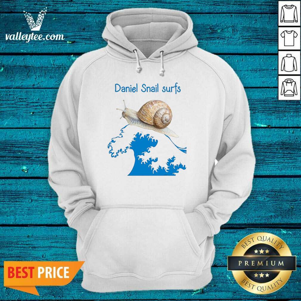 Happy Daniel Snail Surfs Cute Snail Surfer Dude Shirt - Image 2