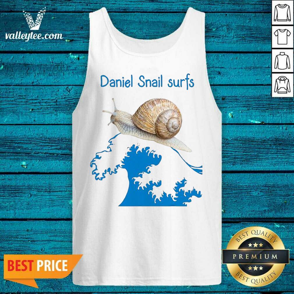 Happy Daniel Snail Surfs Cute Snail Surfer Dude Shirt - Image 3