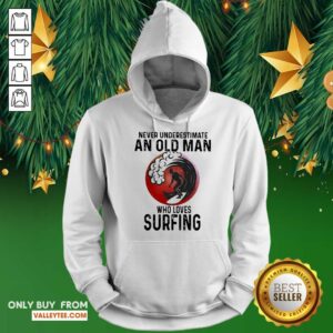 Alternative view of Luxury Never Underestimate An Old Man Who Loves Surfing THe Moon Shirt