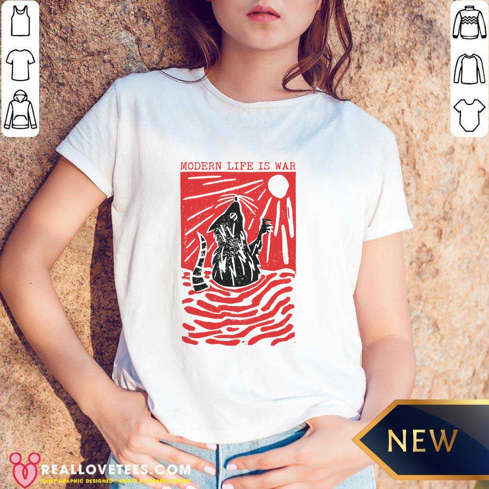Rat Modern Life Is War T-shirt - Image 2