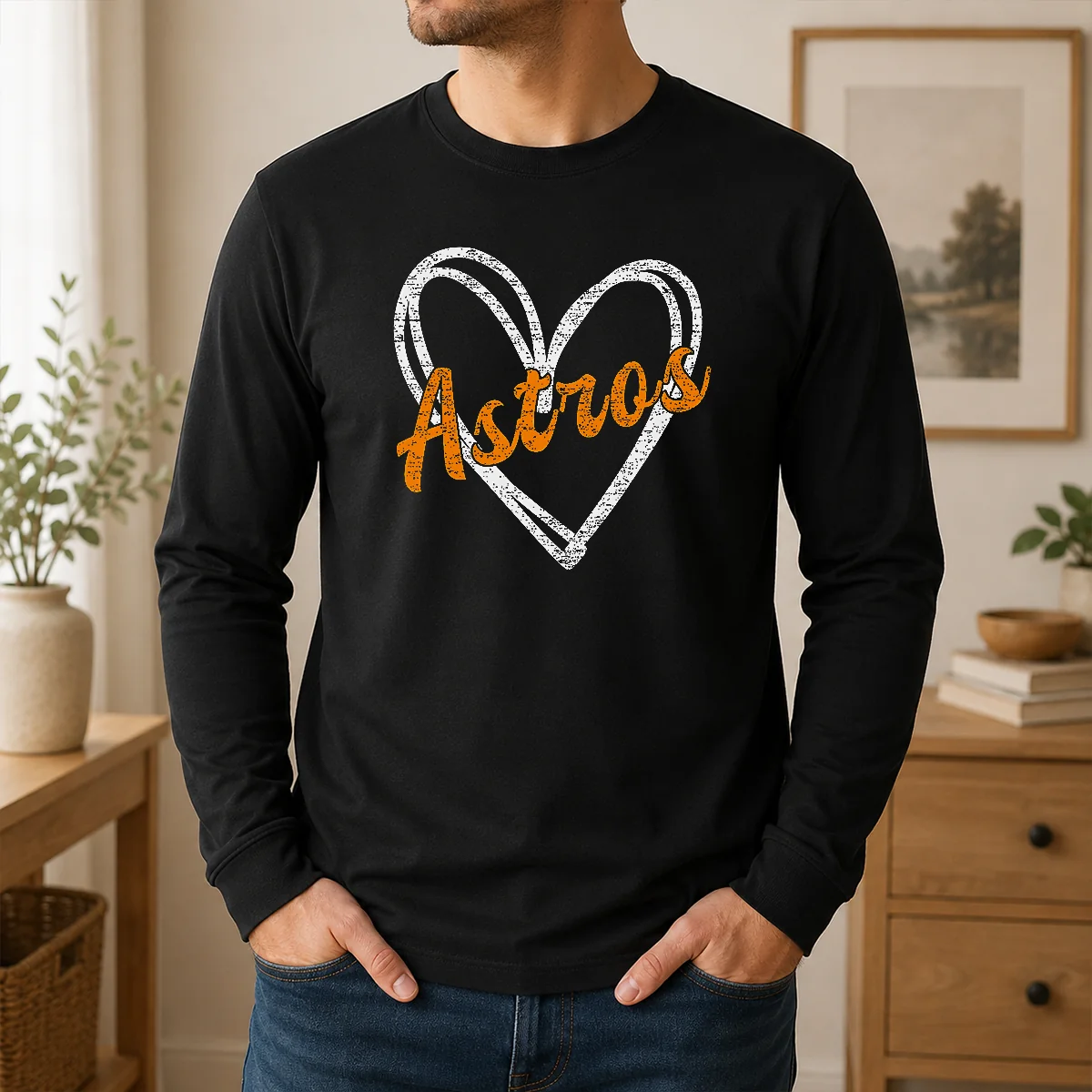 Pretty Heartfelt Astros Fan Shirt - Image 6