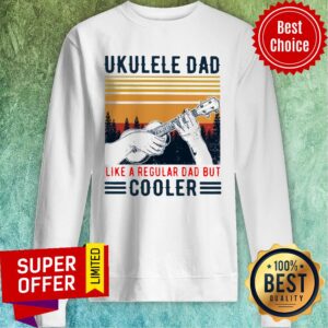 Alternative view of Official Ukulele Dad Like A Regular Dad But Cooler Vintage Shirt