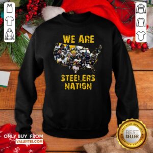 Alternative view of Great Pittsburgh Steelers We Are Steelers Nation American Map Shirt