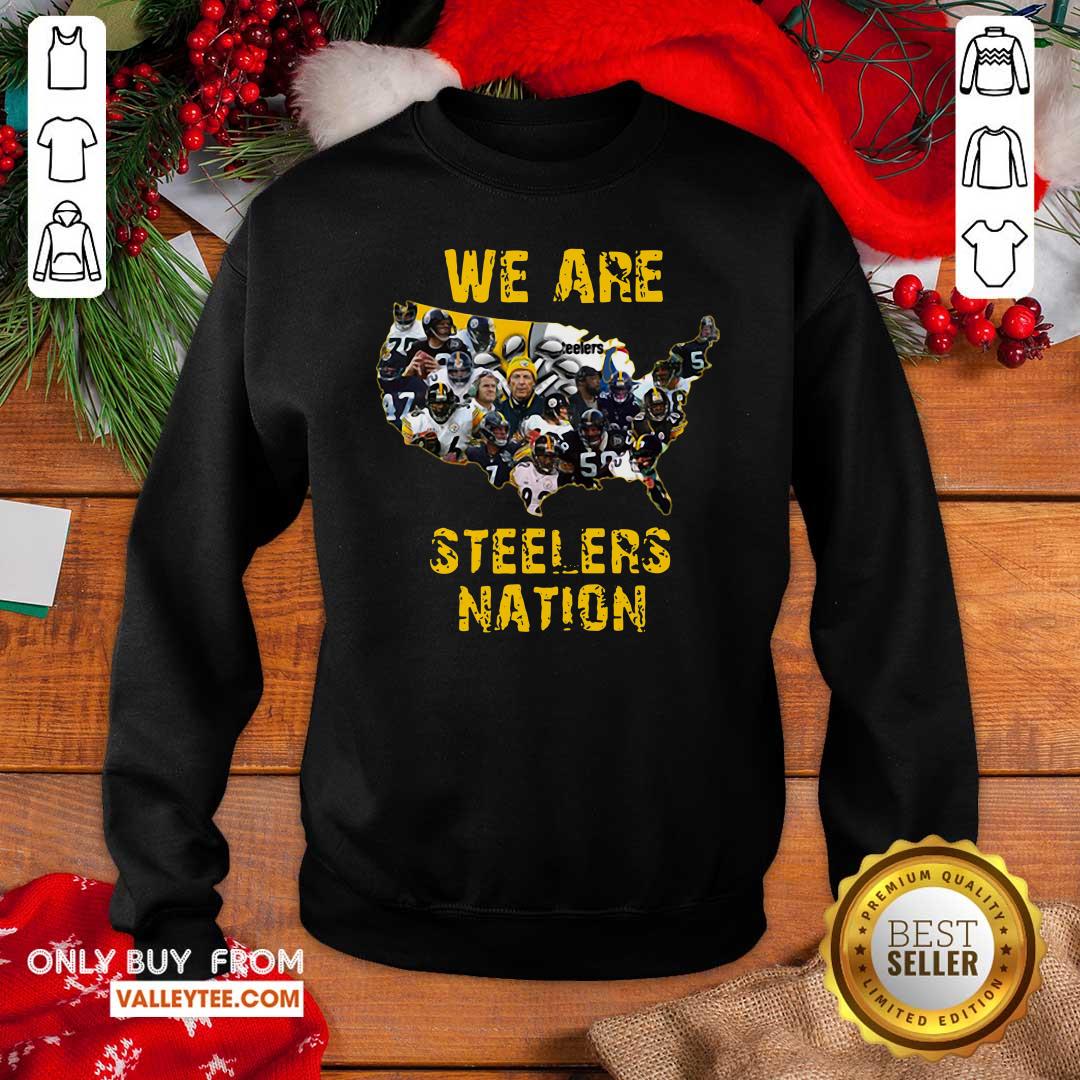 Great Pittsburgh Steelers We Are Steelers Nation American Map Shirt - Image 2
