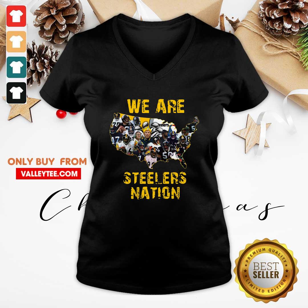 Great Pittsburgh Steelers We Are Steelers Nation American Map Shirt - Image 4