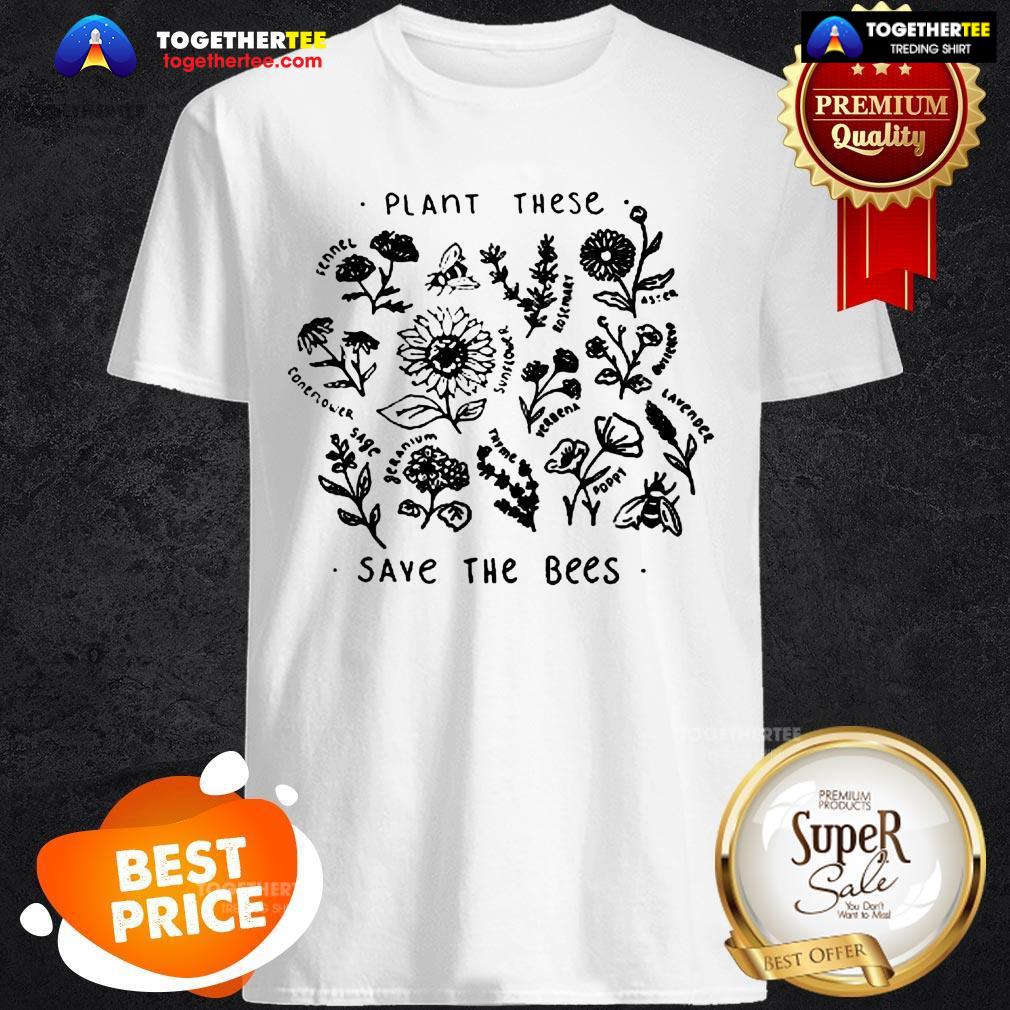Official Save Lands Plant These Save The Bees Shirt