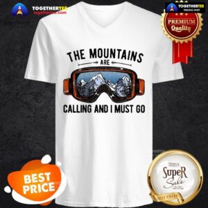 Alternative view of Official Skiing Sunglasses The Mountains Are Calling And I Must Go Shirt
