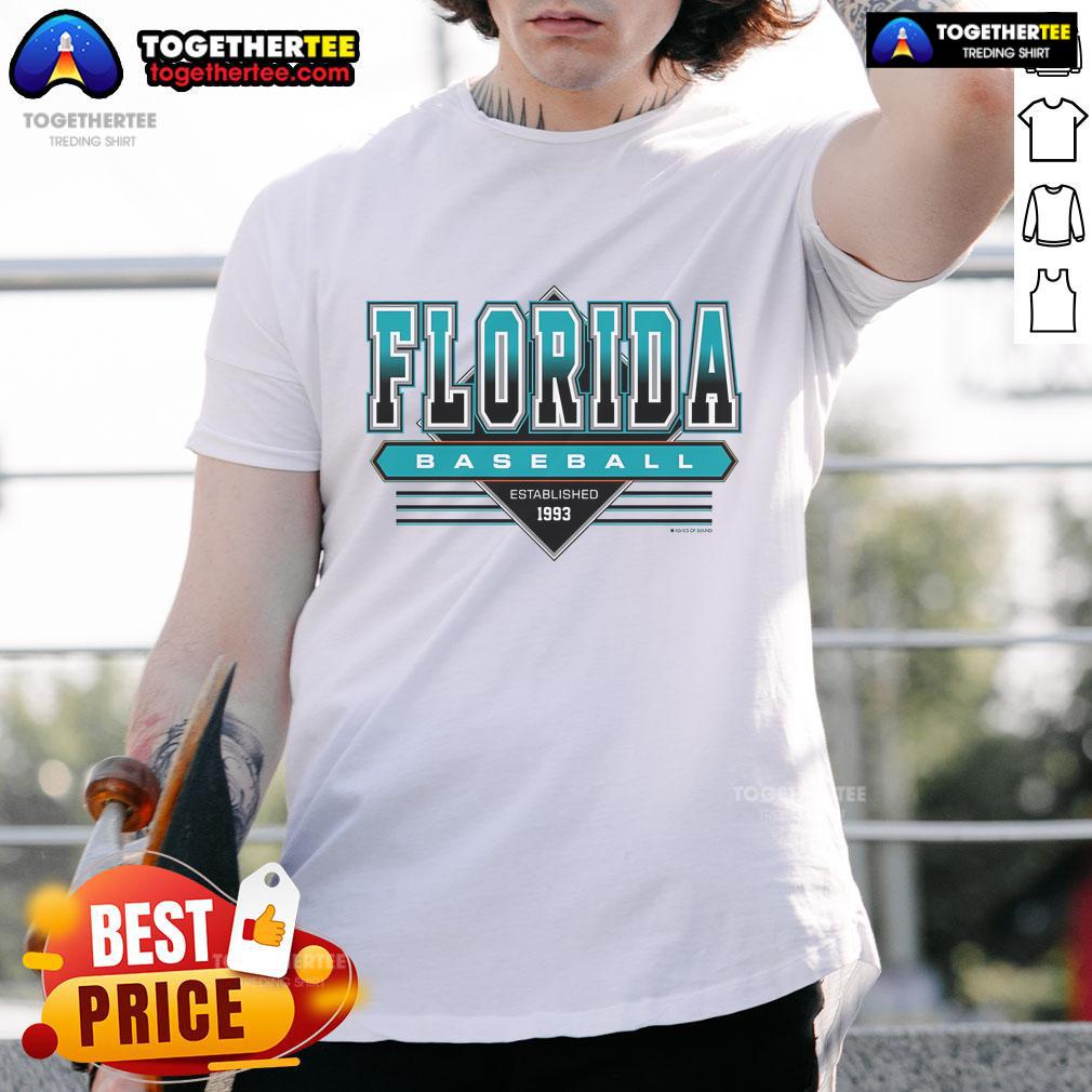 Official Miami Florida Baseball Established 1993 Retro T-Shirt