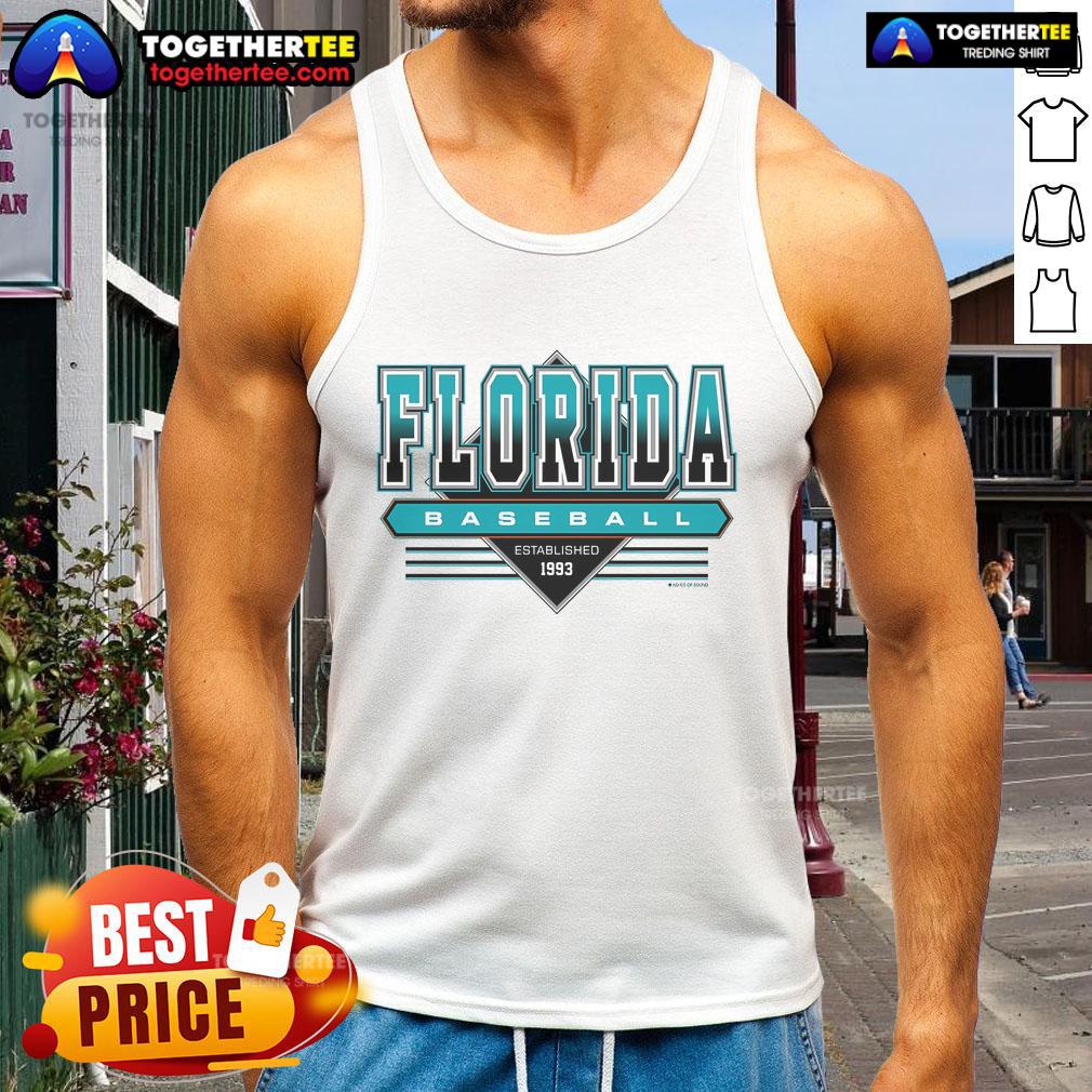 Official Miami Florida Baseball Established 1993 Retro T-Shirt - Image 4