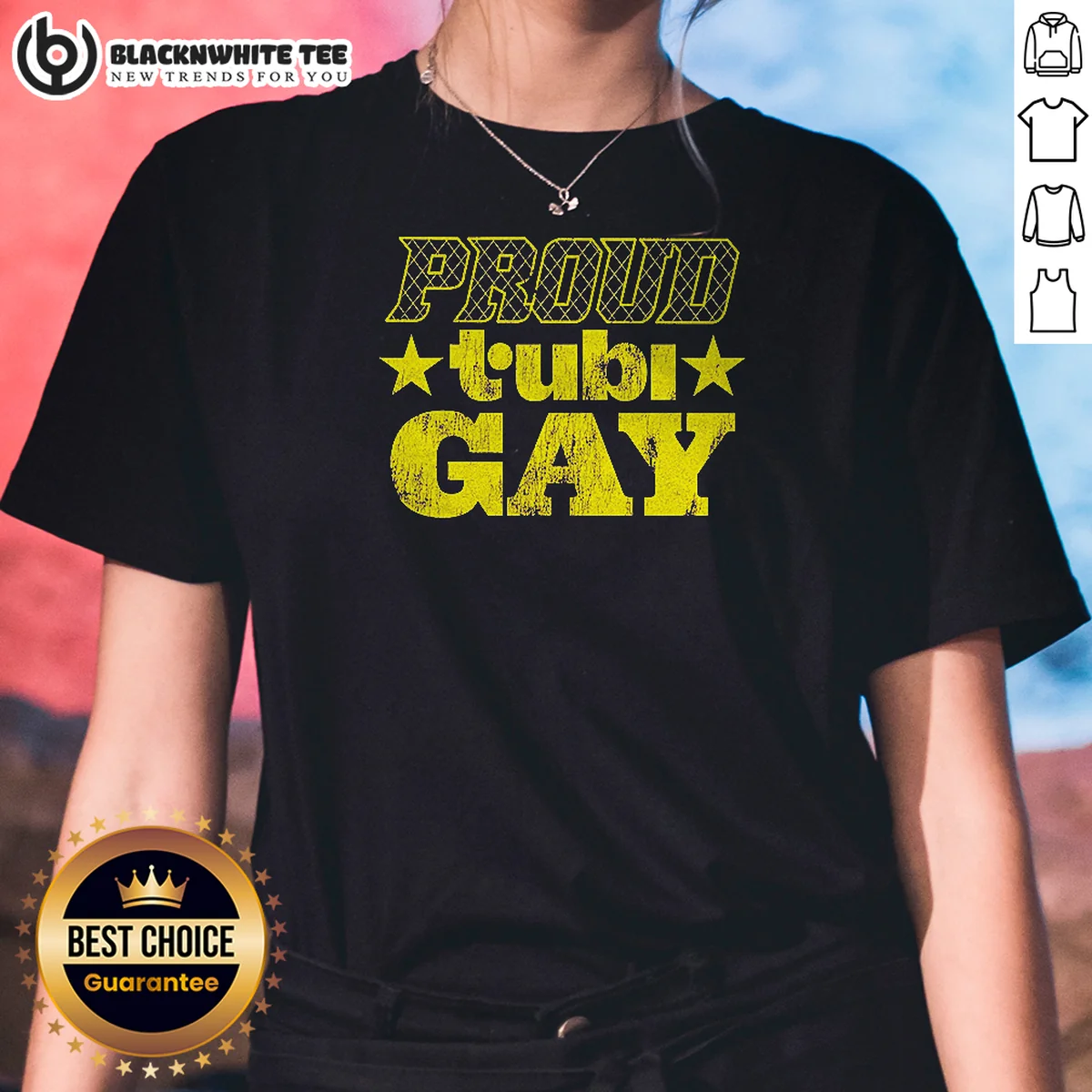 Awesome Proud Tubi Gay LGBT Pride Month Shirt - Image 2