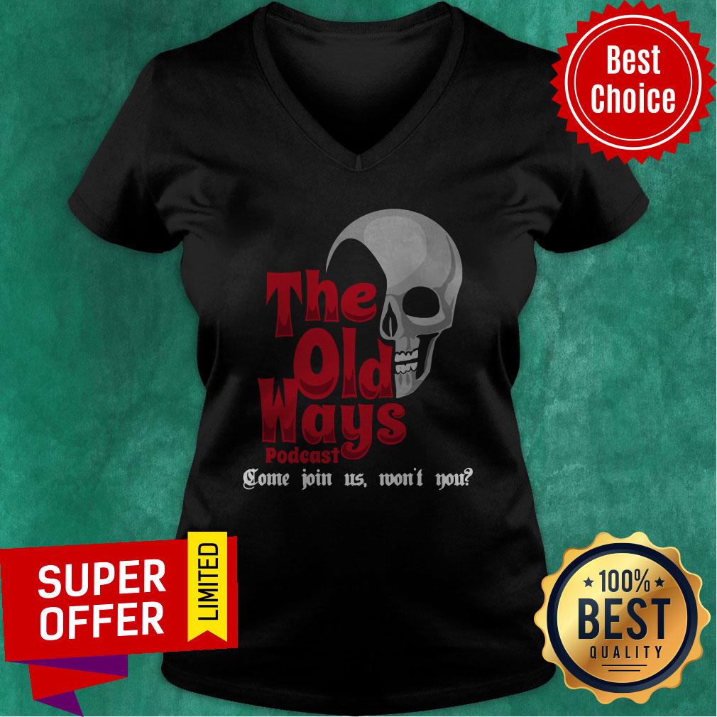 Awesome Skull The Old Ways Podcast Shirt - Image 4
