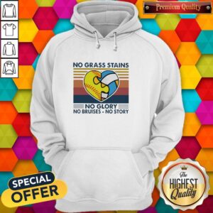 Alternative view of Heart No Grass Stains No Glory No Bruises No Story Vintage Shirt