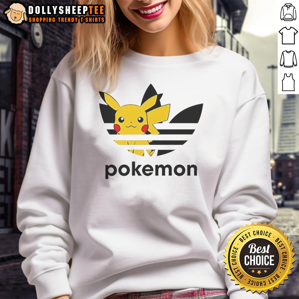 Top Pokemon Anniversary Pikachu Trefoil Parody Logo T-Shirt - Image 5