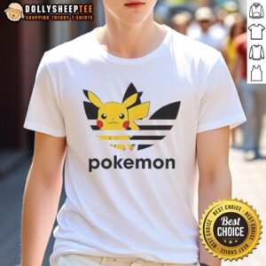 Top Pokemon Anniversary Pikachu Trefoil Parody Logo T-Shirt
