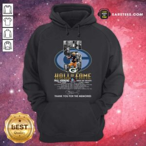 Alternative view of Premium Green Bay Packers 5 Paul Hornung 1935 2020 Hall Of Fame Thank You For The Memories Signature Shirt
