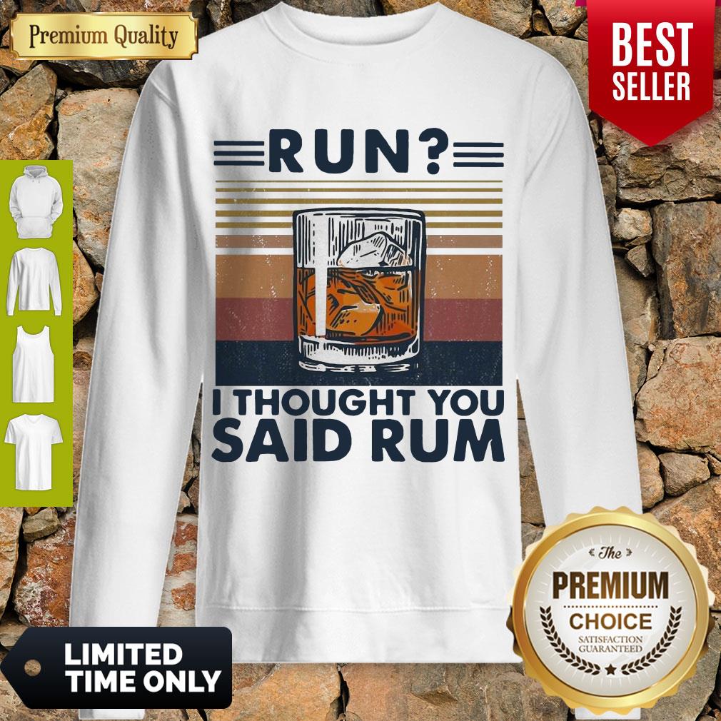 Awesome Run I Thought You Said Rum Wine Vintage Shirt - Image 3