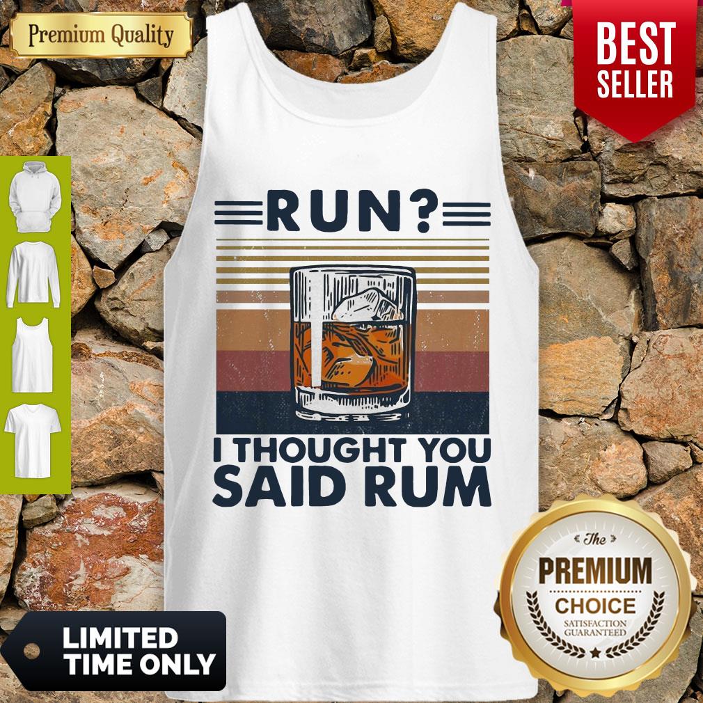 Awesome Run I Thought You Said Rum Wine Vintage Shirt - Image 4