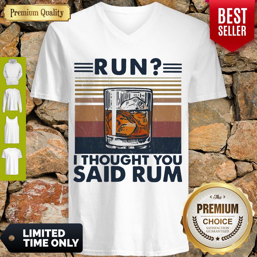 Awesome Run I Thought You Said Rum Wine Vintage Shirt - Image 5