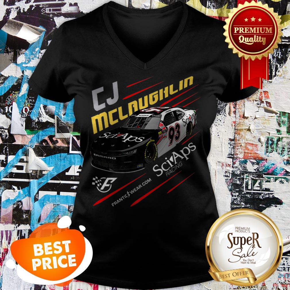 Nice CJ Mclaughlin Frantic Wear Sciaps Racing Nascar Shirt - Image 2