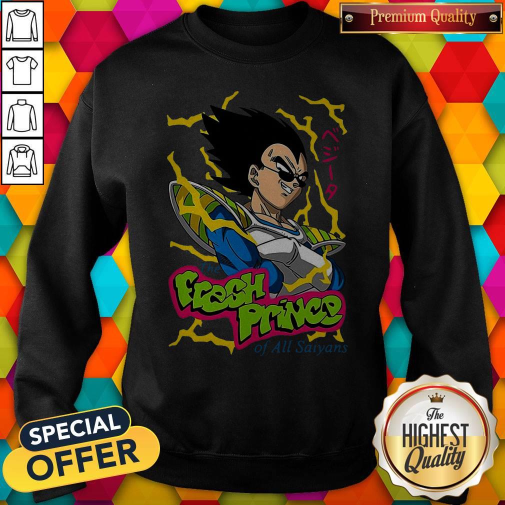 Vegeta The Fresh Prince Of All Saiyans Shirt - Image 3