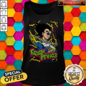 Alternative view of Vegeta The Fresh Prince Of All Saiyans Shirt