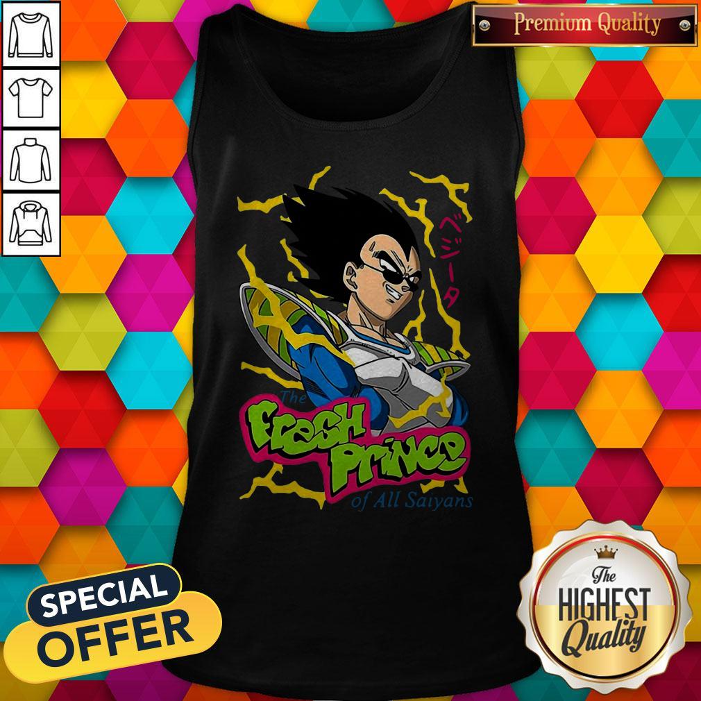 Vegeta The Fresh Prince Of All Saiyans Shirt - Image 2