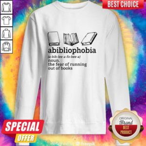 Alternative view of Abiblionphobia Definition Shirt