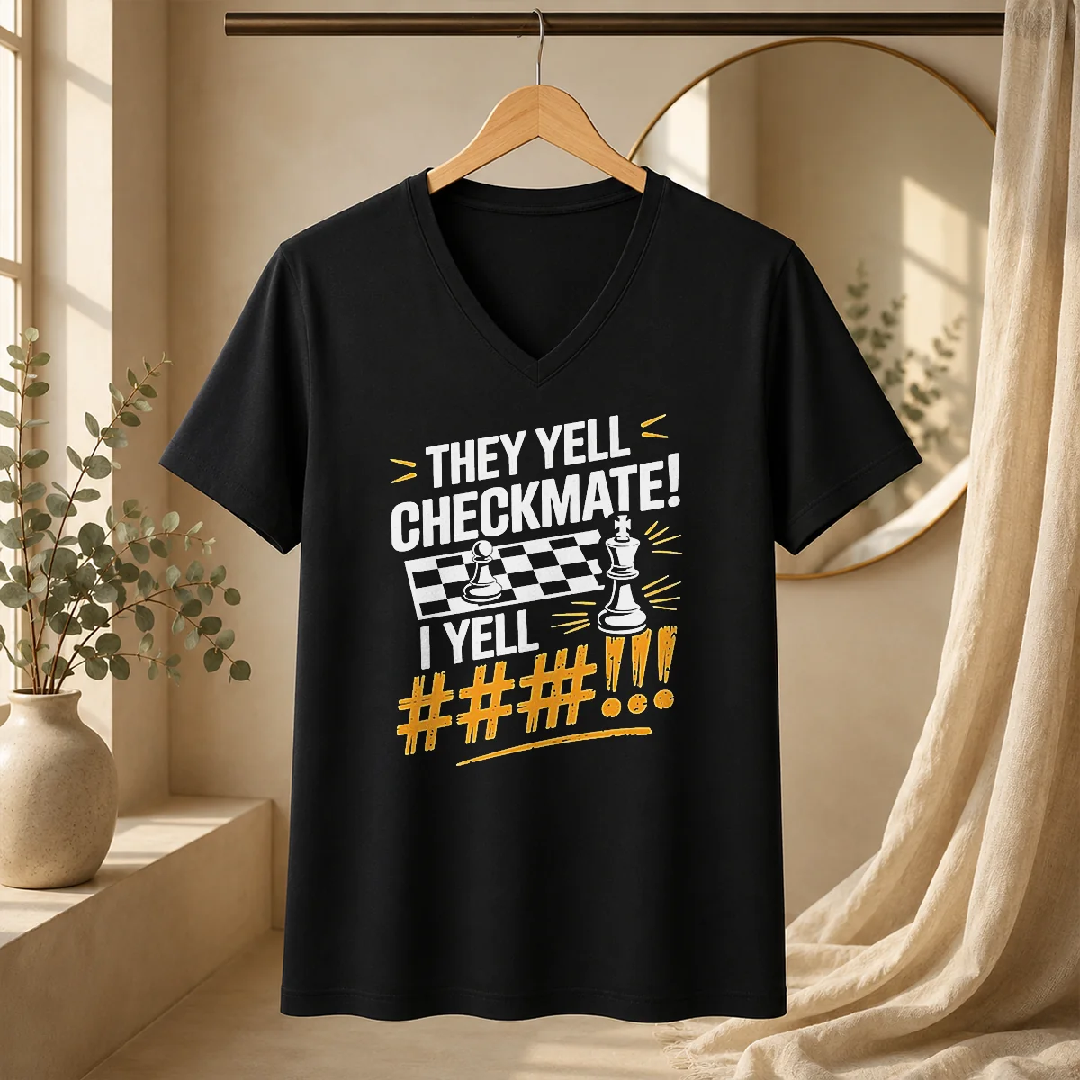 Pretty Chess Pawn King Checkmate Quote Shirt - Image 2