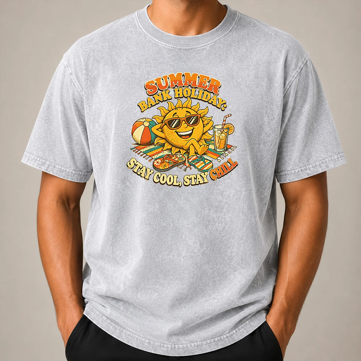Awesome Pretty Summer Bank Holiday Vintage Chill Sun Shirt - Image 8