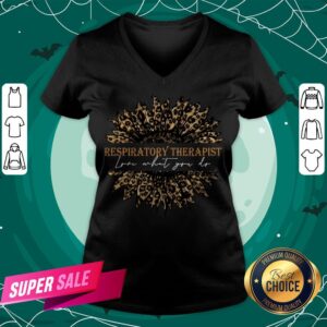 Alternative view of Sunflower Leopard Love What You Do Respiratory Therapist Shirt