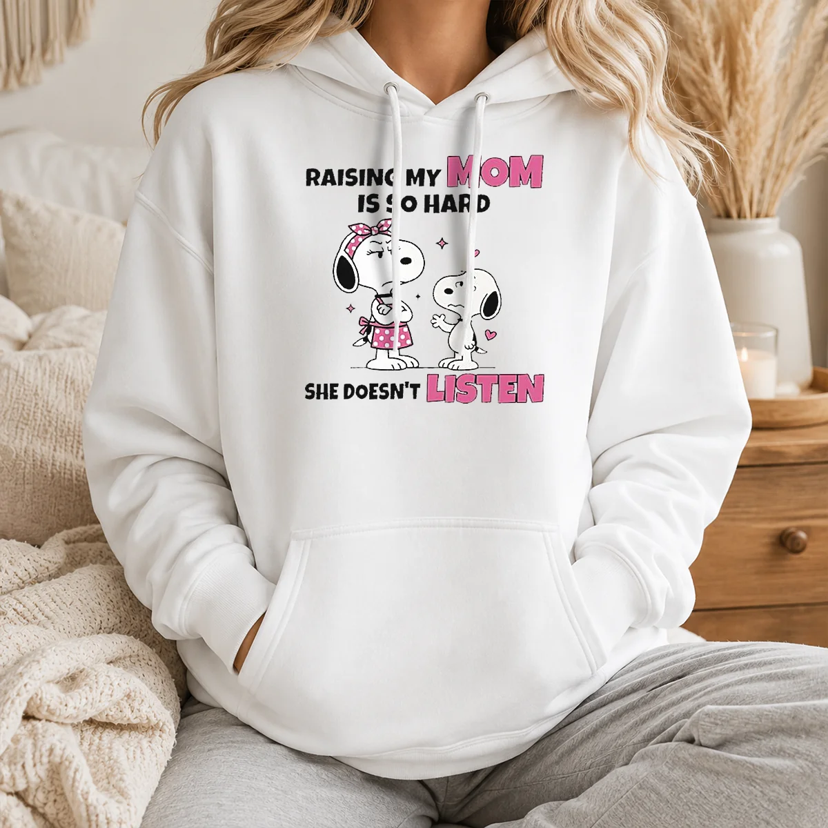 Awesome Snoopy And Belle Funny Raising My Mom Is So Hard She Doesnt Listen Shirt - Image 5