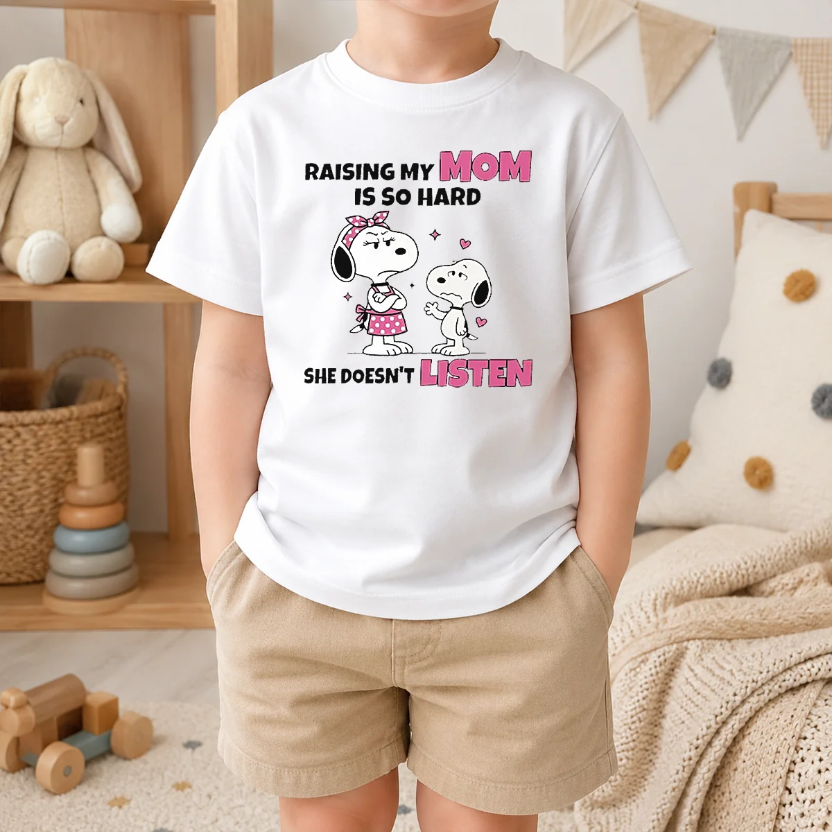 Awesome Snoopy And Belle Funny Raising My Mom Is So Hard She Doesnt Listen Shirt - Image 8