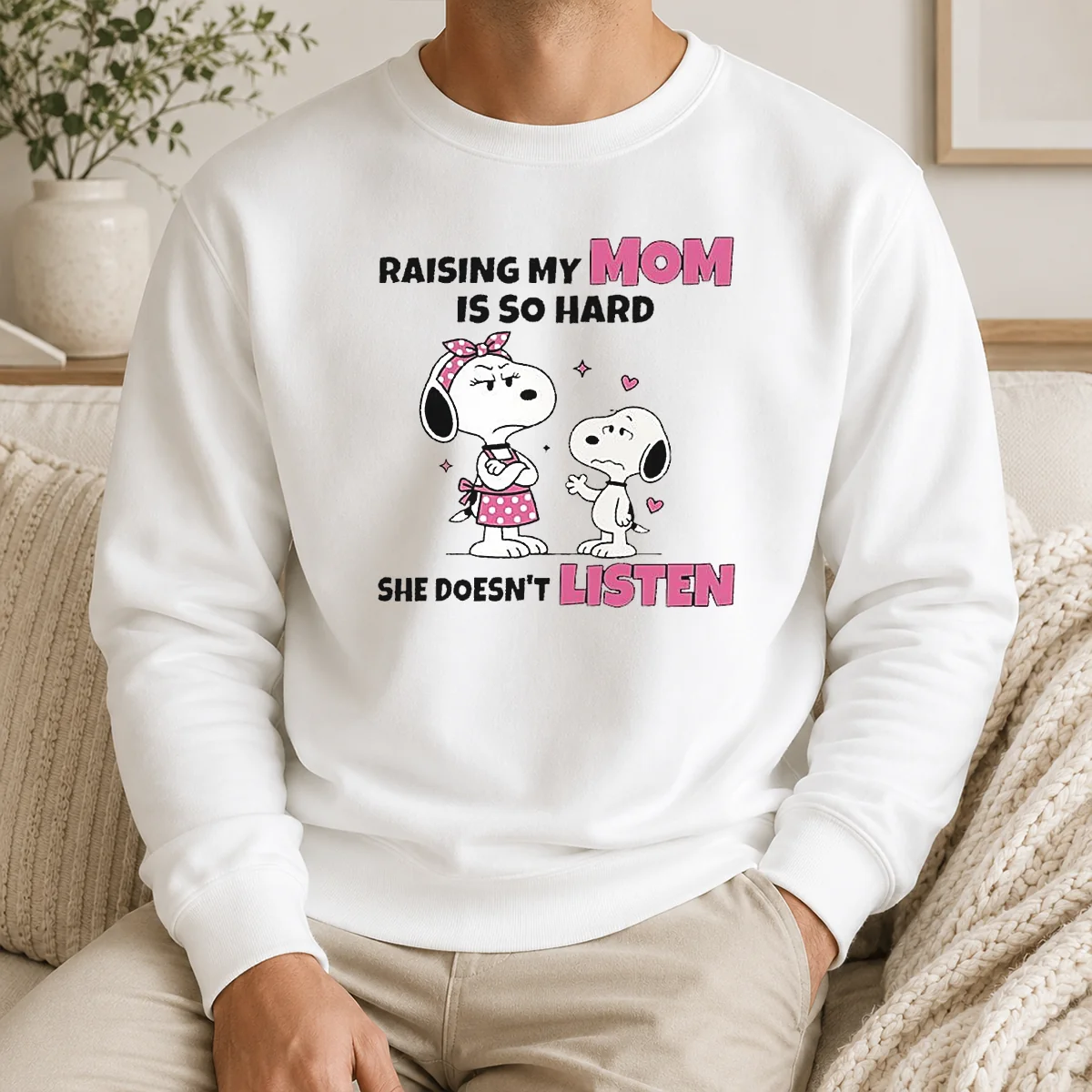 Awesome Snoopy And Belle Funny Raising My Mom Is So Hard She Doesnt Listen Shirt - Image 6