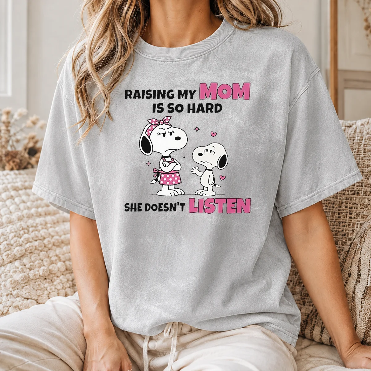 Awesome Snoopy And Belle Funny Raising My Mom Is So Hard She Doesnt Listen Shirt - Image 7