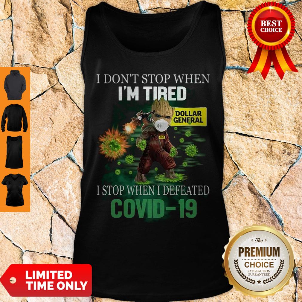 Baby Groot Dollar General I Stop When I Defeated Covid-19 Shirt - Image 3