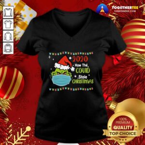Alternative view of Cute Grinch 2020 How Covid Stole Christmas Shirt