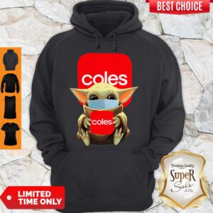 Alternative view of Awesome Baby Yoda Face Mask Hug Coles Shirt