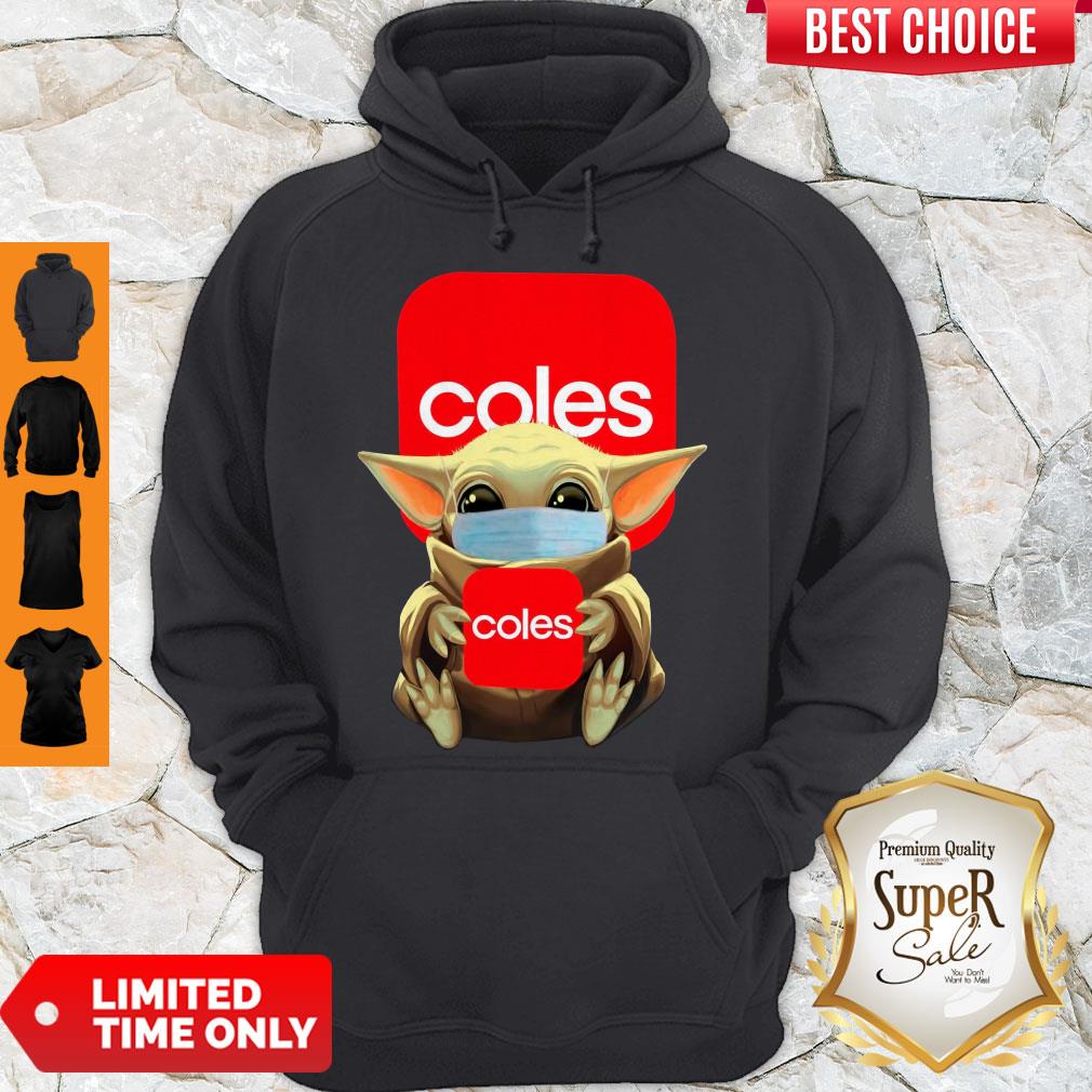 Awesome Baby Yoda Face Mask Hug Coles Shirt - Image 2