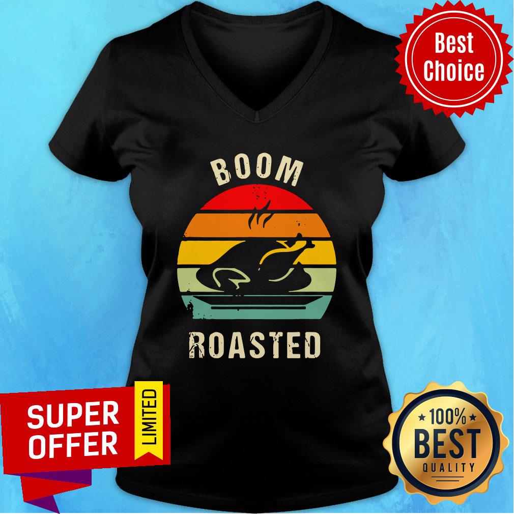 Premium Thanksgiving Boom Roasted Vintage Shirt - Image 3